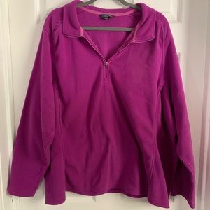 Fleece lands end sweater